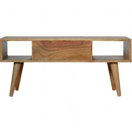 Chester Mixed Wood Coffee Table - Oak Rear View