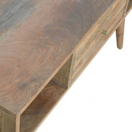 Chester Mixed Wood Coffee Table - Oak Top detail