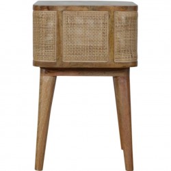 Chester Woven Open Slot Bedside Unit Side View