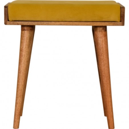 Gieves Tray Style Footstool - Mustard Front View
