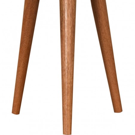 Chester Tweed Pattern Footstool Leg Detail