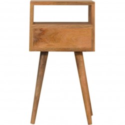 Arron  Small Bedside Table Teal rear View