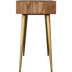 Moston Cement Brass Inlay Writing Desk side View