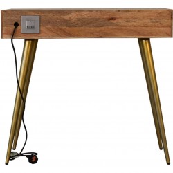 Moston Cement Brass Inlay Writing Desk Rear View