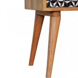 Tomtens Mosaic One Drawer Bedside Table Leg Detail