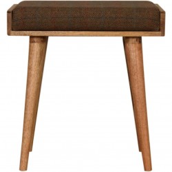 Gieves Tray Style Tweed Footstool - Multi Front View