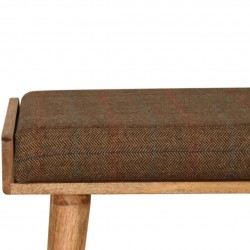 Gieves Tray Style Tweed Footstool - Multi Seat Detail