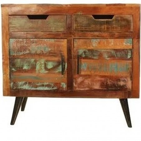Malvan Small Reclaimed Wood Sideboard Front View
