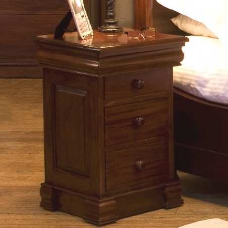 Forenza Mahogany Side Table with Hidden Jewellery Drawer