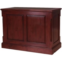 Forenza Compact Mahogany Office Hideaway rear View