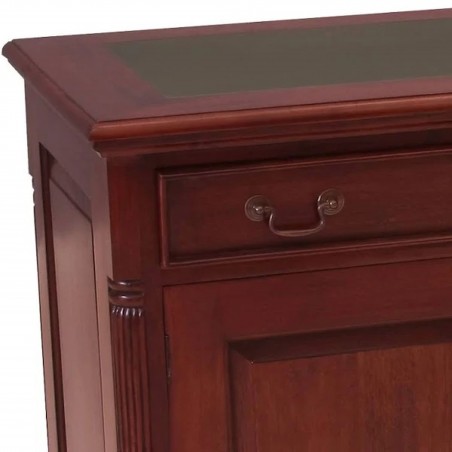 Forenza Compact Mahogany Office Hideaway Front Detail