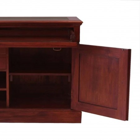 Forenza Compact Mahogany Office Hideaway Cupboard Detail