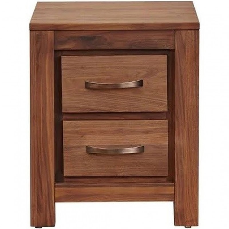 Panaro Two Drawer Walnut Side Cabinet