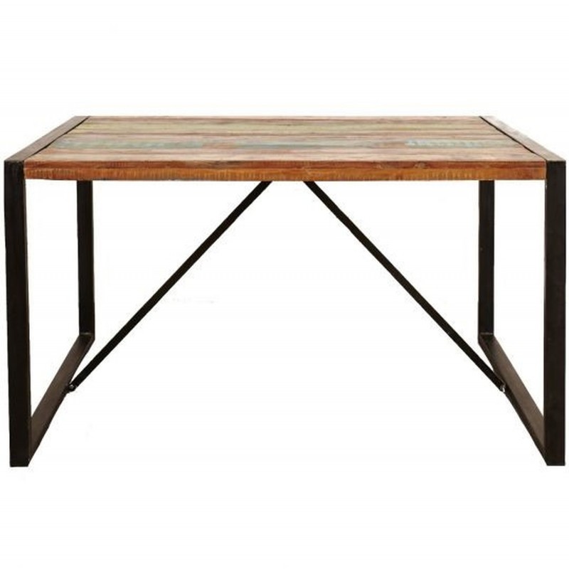 An image of Akola Small Reclaimed Wood Dining Table