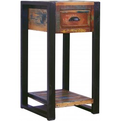 Akola Reclaimed Wood Compact Lamp Table