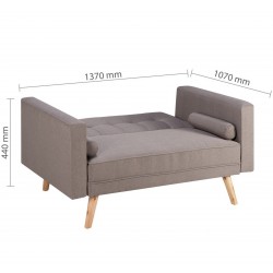Osby Medium Sofabed - Bed Dimensions