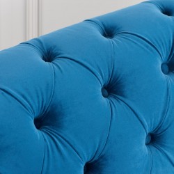 Norton Chesterfield 3 Seater Sofa in blue, pattern Detail
