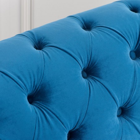 Norton Chesterfield 3 Seater Sofa in blue, pattern Detail