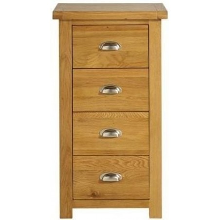 Coleby 4 Drawer Narrow Chest, front view