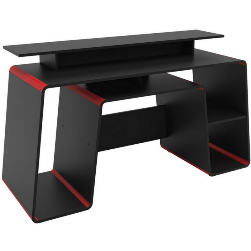 Onyx Gaming Computer Desk - Red/Black