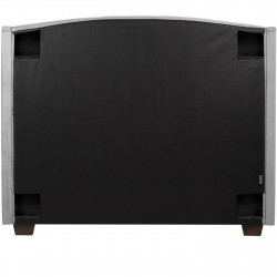 Balmoral Velvet Upholstered Bed rear View