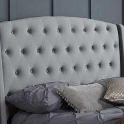 Balmoral Velvet Upholstered Bed headboard detail