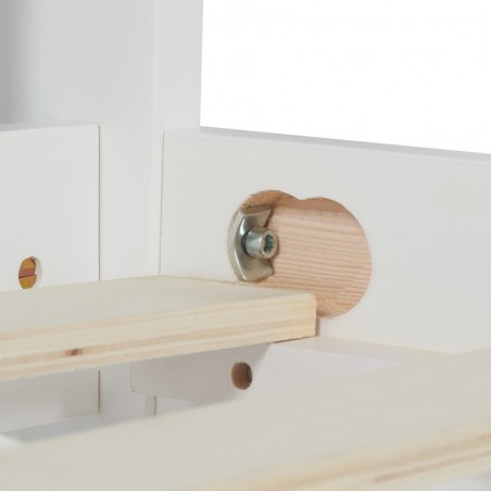 Belford White Pine Double Bed Frame Fixing Detail