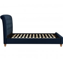 Brompton Fabric Upholstered Bed Side view
