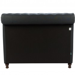 Castello Fabric Upholstered Bed- Charcoal  Rear View