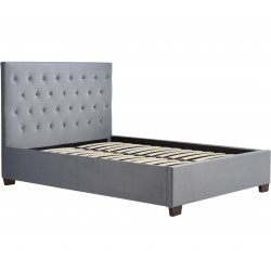 Cologne Fabric Upholstered Bed - Grey