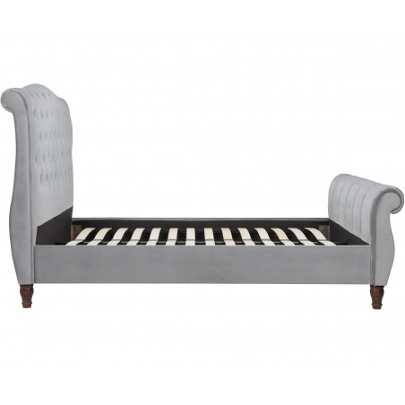 Colorado Fabric Upholstered Bed Side View