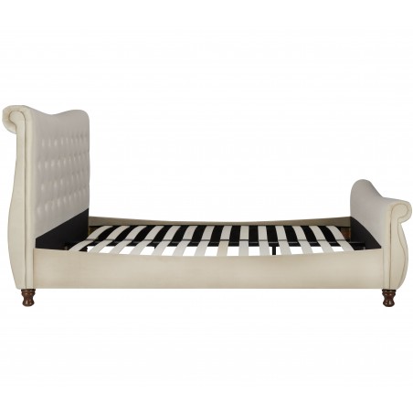 Copenhagen Fabric Upholstered Bed Side View