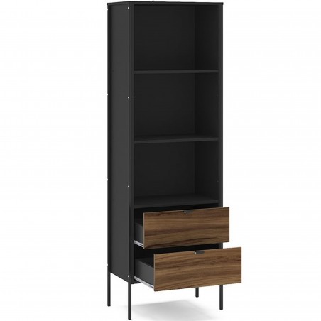 Opus Two Drawer Bookcase Open Drawers