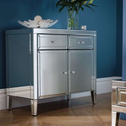 Valencia Two Drawer Two Door Sideboard Mood Shot Angled View