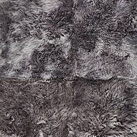 Borve Grey Sheepskin Rug, Detail