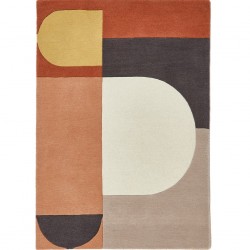 Bauhaus Geometric Graphic Two Wool Rug