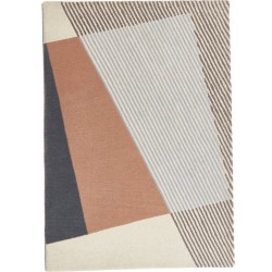 Bauhaus Geometric Graphic Four Wool Rug