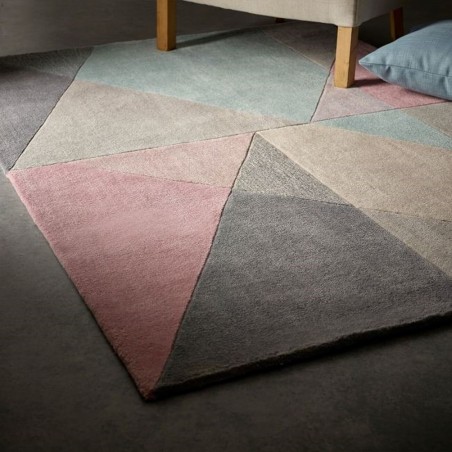 Trio Design Matters Geometric Rug - Pastel Room Shot