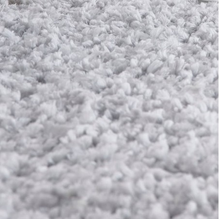 Portland Plain Shaggy Rug - Grey Pile Detail