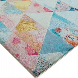 Amelie AM03 Triangles Abstract Rugs  Edge Detail