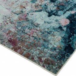 Amelie AM07 Moonlight Abstract Rug Edge Detail