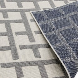 Antibes AN03 Grid Indoor Outdoor Rug Backing Detail