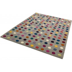 Funk Spotty Multi Rug Angled View