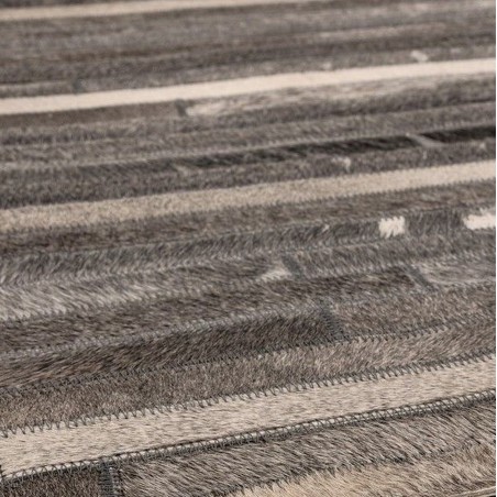 Gaucho Dark Grey Stripe Rug Pattern Detail