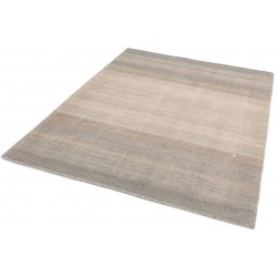 Hays Grey Striped Rug Angled View