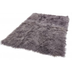 Mantra Grey Plain Wool Rug