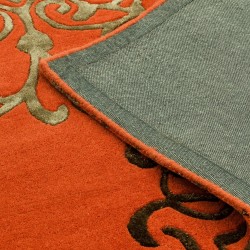 Matrix MAX43 Tangier Terracotta Wool Rug Backing Detail