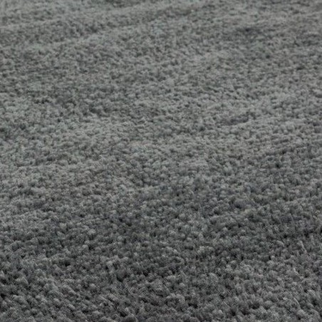 Milo Grey Plain Rug Pile Detail