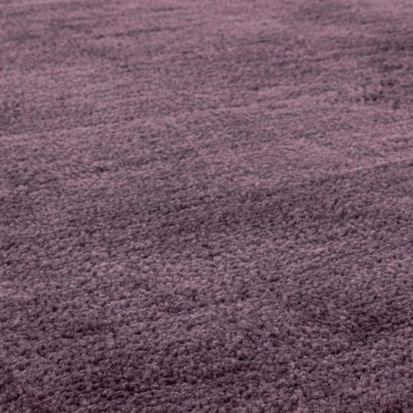 Milo Purple Plain Rug Pile Detail