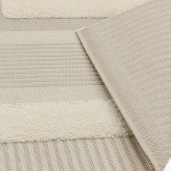 Monty MN06 Natural Geometric Outdoor Rug Backing Detail